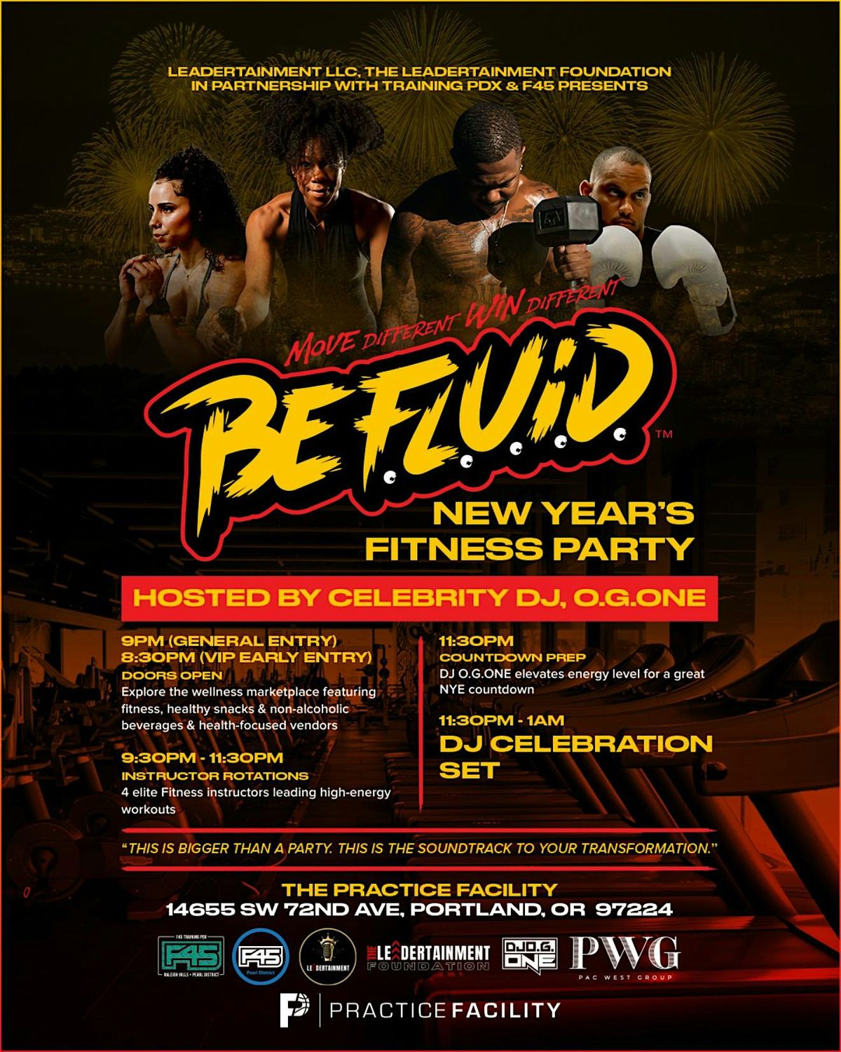 Move Different Win Different Fitness NYE Party