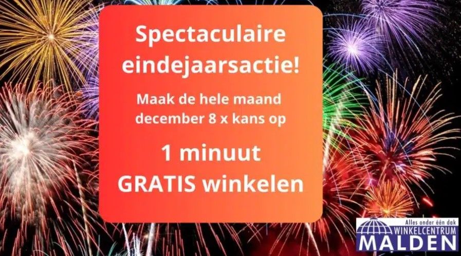 Maak in december kans op 1 minuut gratis winkelen