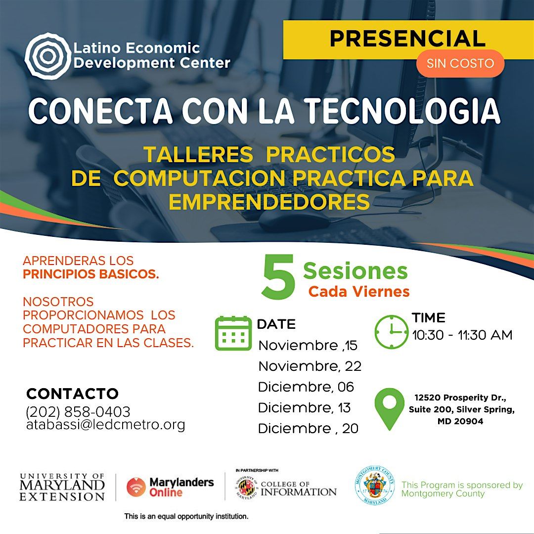 Conecta con La Tecnologia - Taller de Computos para Empresarios