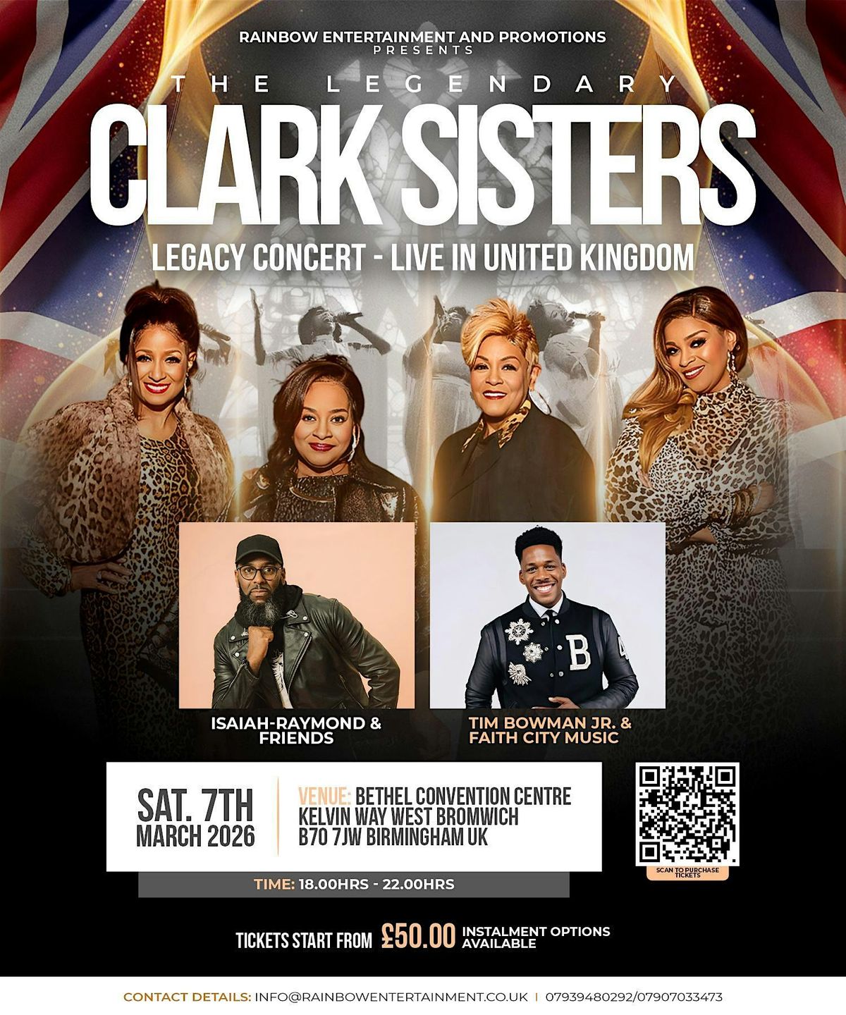 The Legendary Clark Sisters - Legacy Concert Live in UK feat Tim Bowman Jr