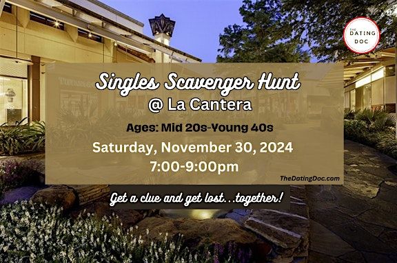 San Antonio Singles Scavenger Hunt (Ages: 30s-40s)