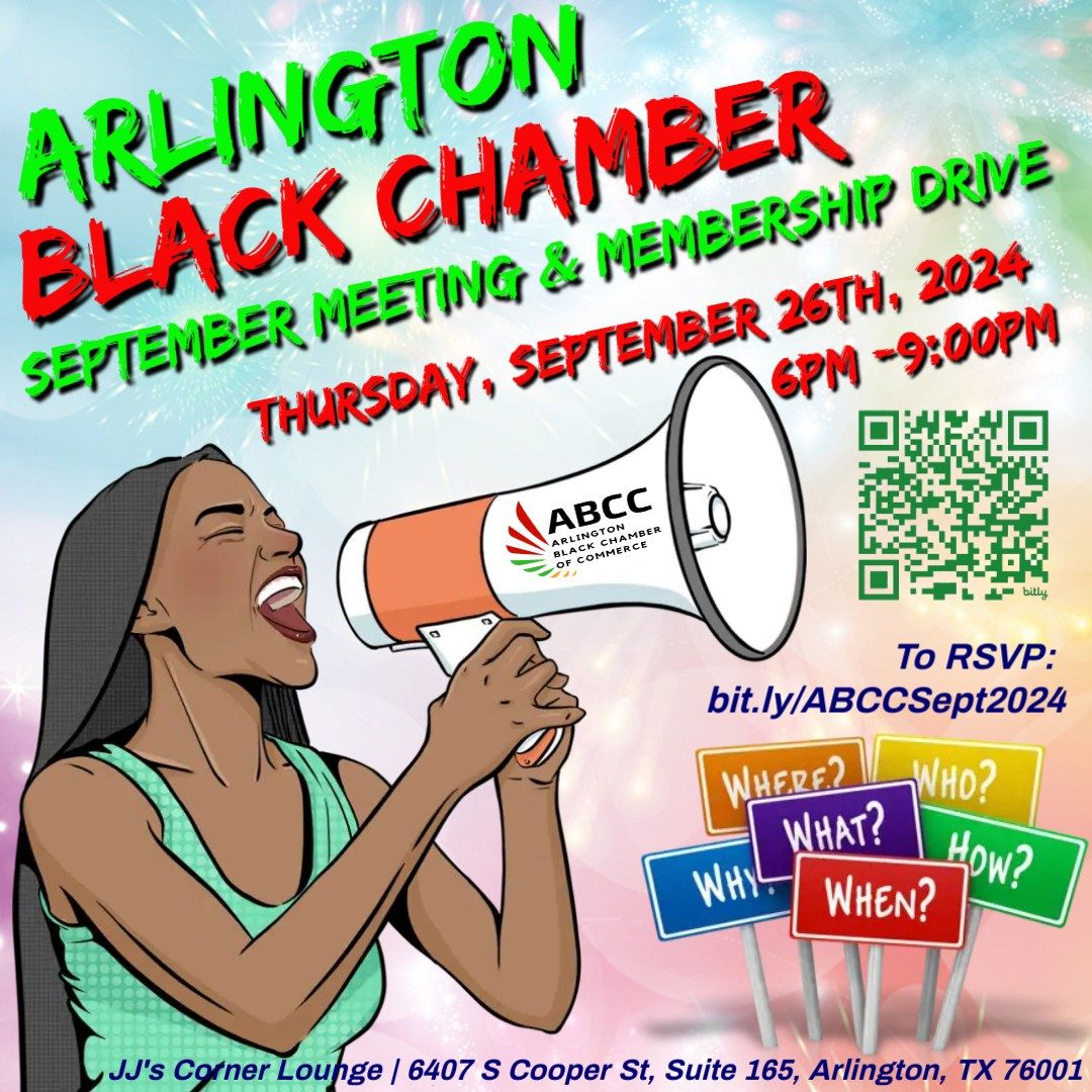 Arlington Black Chamber September Meeting & Membership Drive