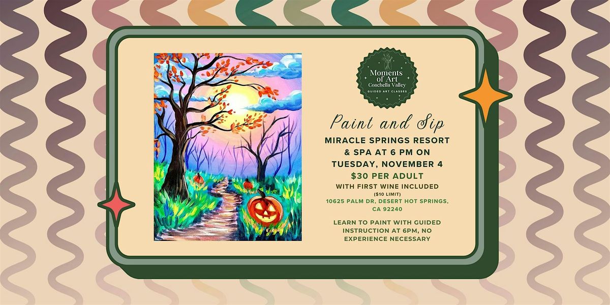 Beautiful Fall Path Paint and Sip (Buy 3, Get 4th Ticket Free)