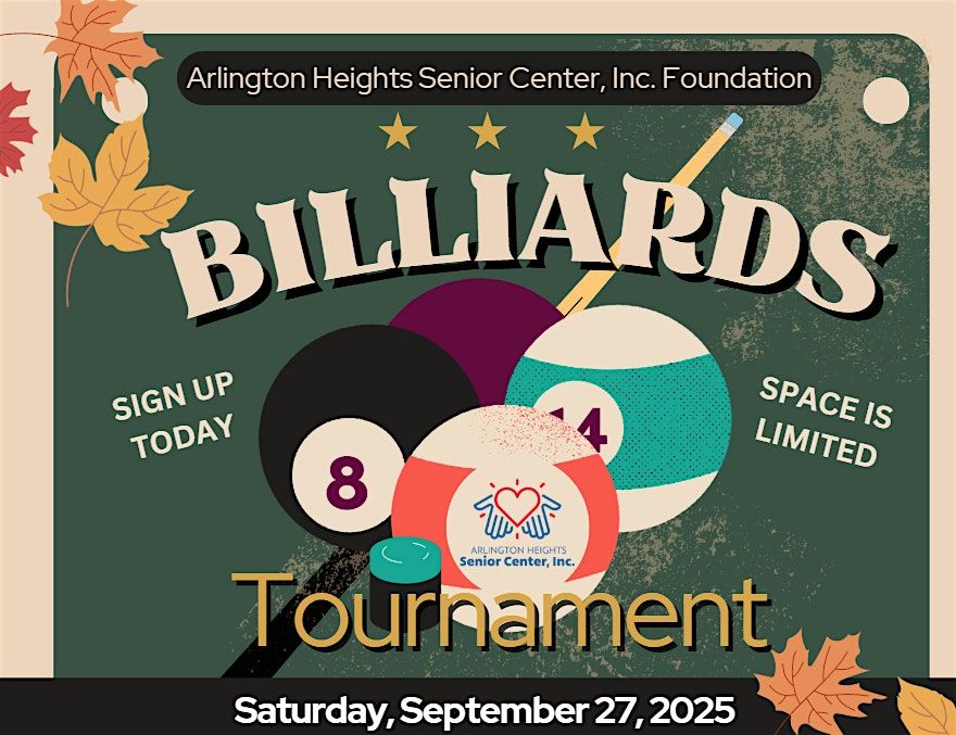 Fall Billiards Tournament AHSC Inc 55+