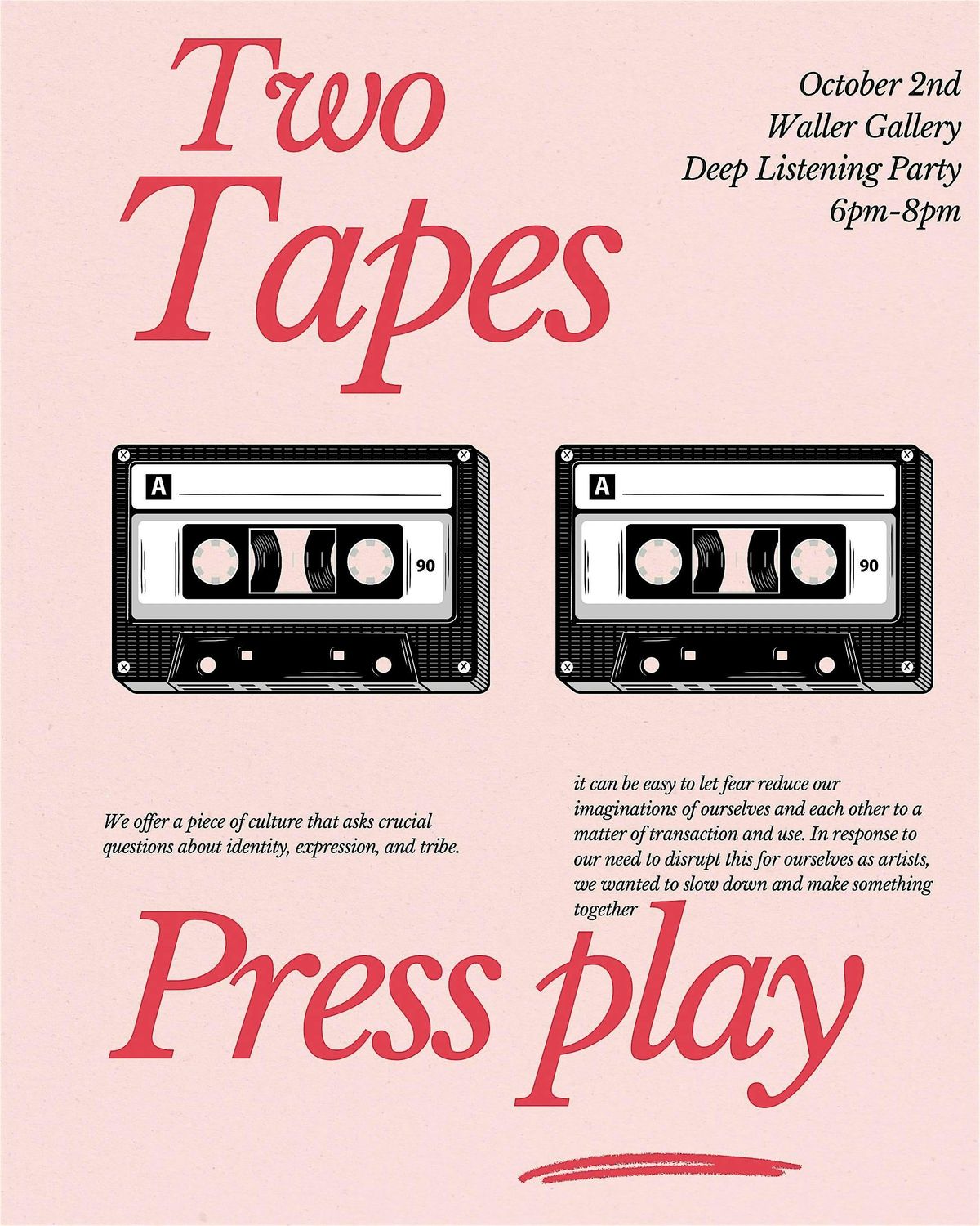 #TwoTapes: A Deep Listening About Love