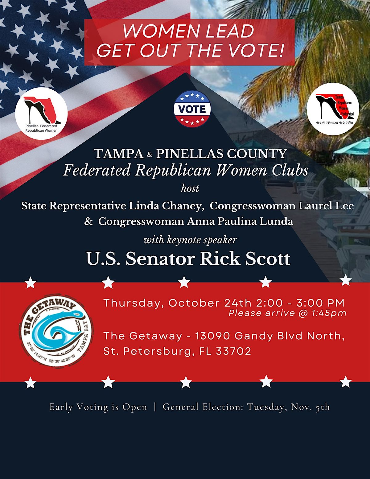 Women Lead Get Out the Vote - Featuring Senator Rick Scott!