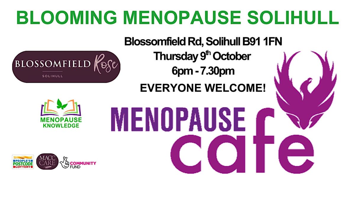 Menopause Cafe - Blooming Menopause Solihull