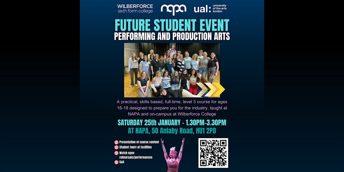 Future Student Event: Full-time Performing and Production Arts