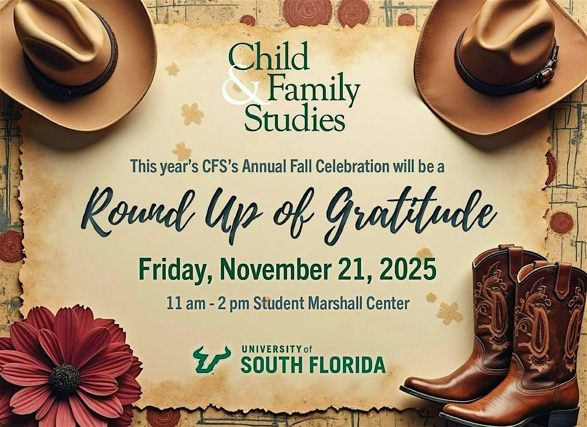 CFS's Annual Fall Celebration - Round Up of Gratitutde