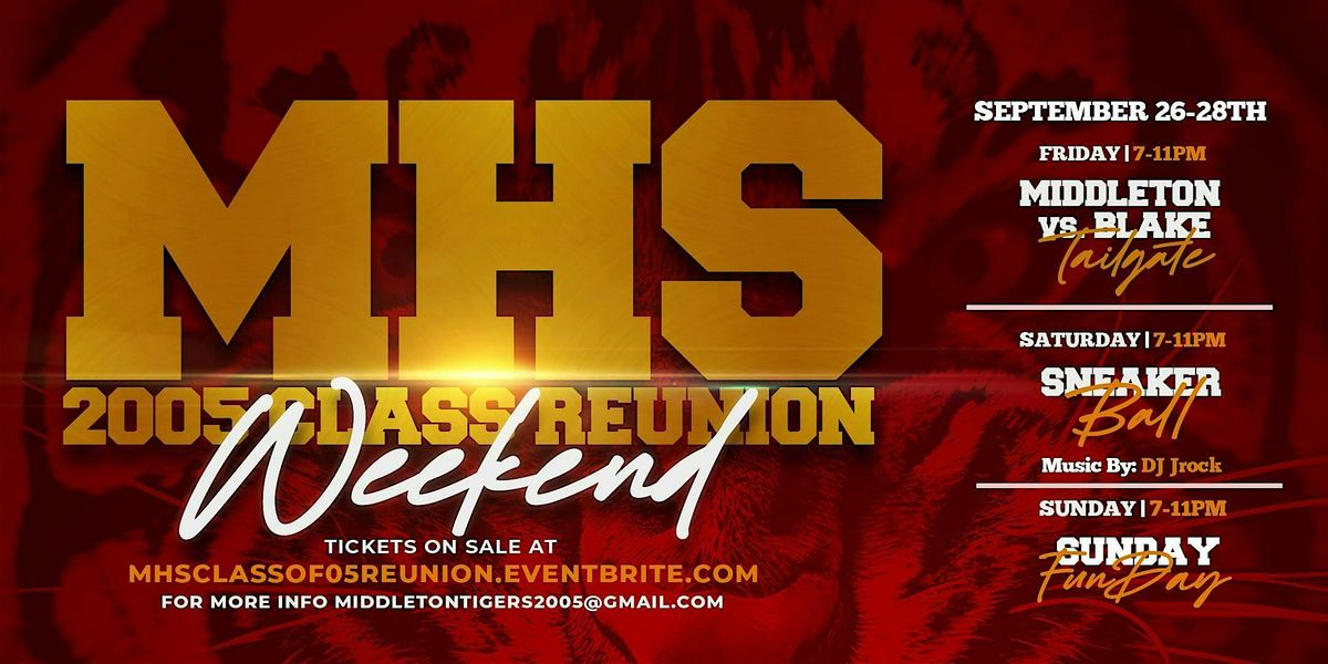 Midddleton High School 20th year class reunion