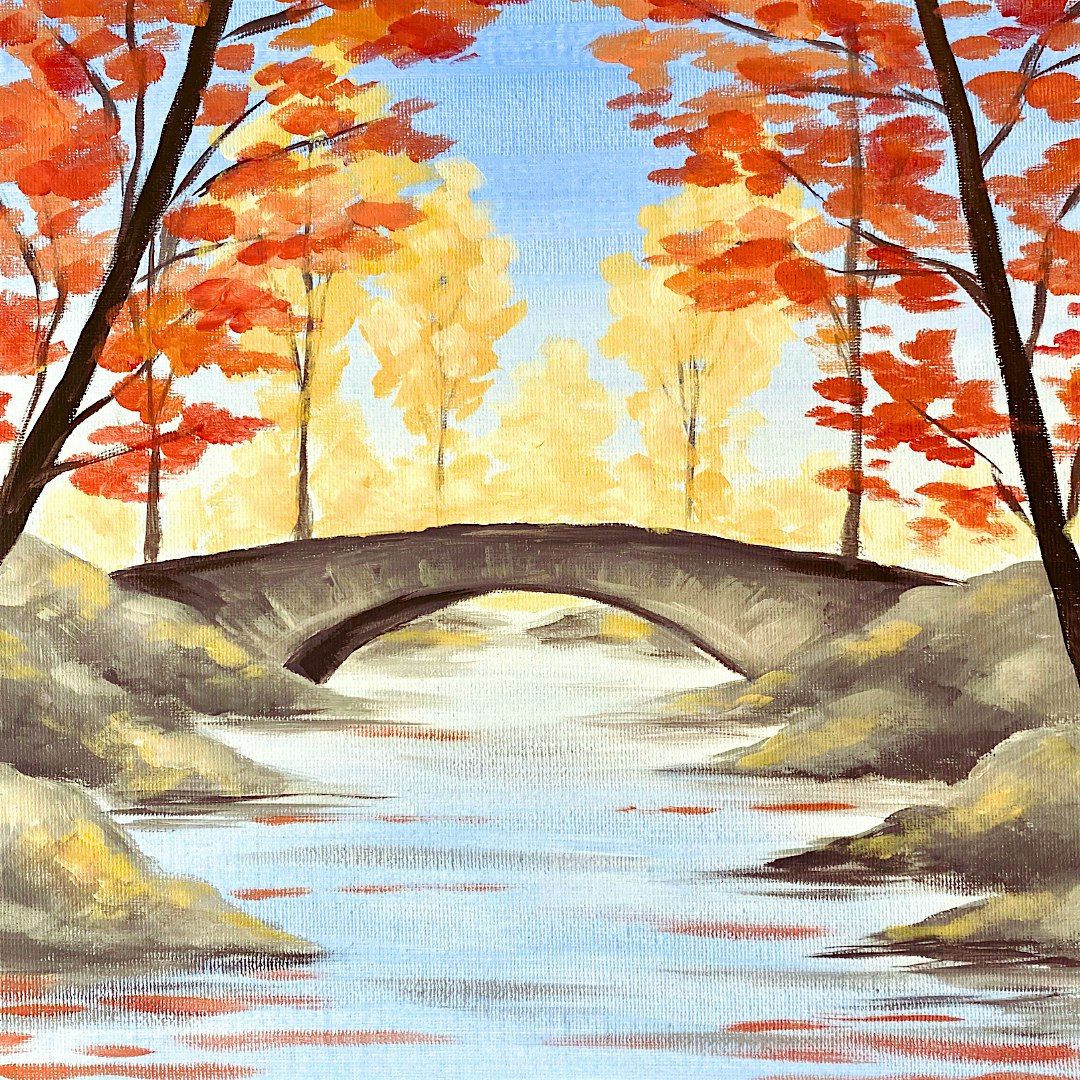 Sip & Paint at Boston Tea Party, Park St, Bristol - "Golden Crossing"