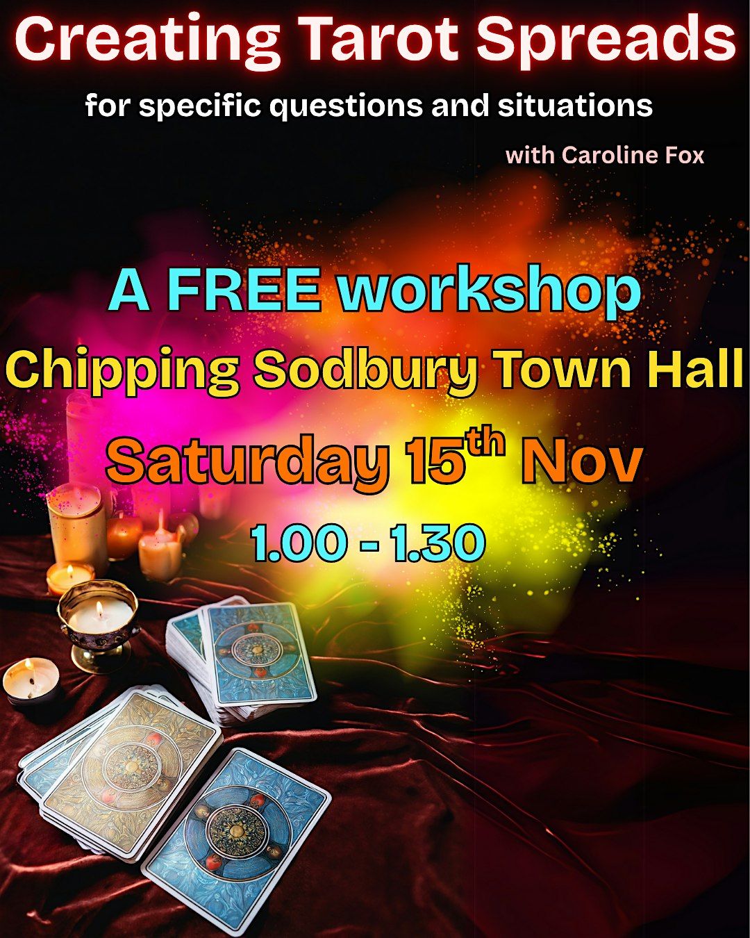 Creating Unique tarot spreads - a FREE 30 minute workshop