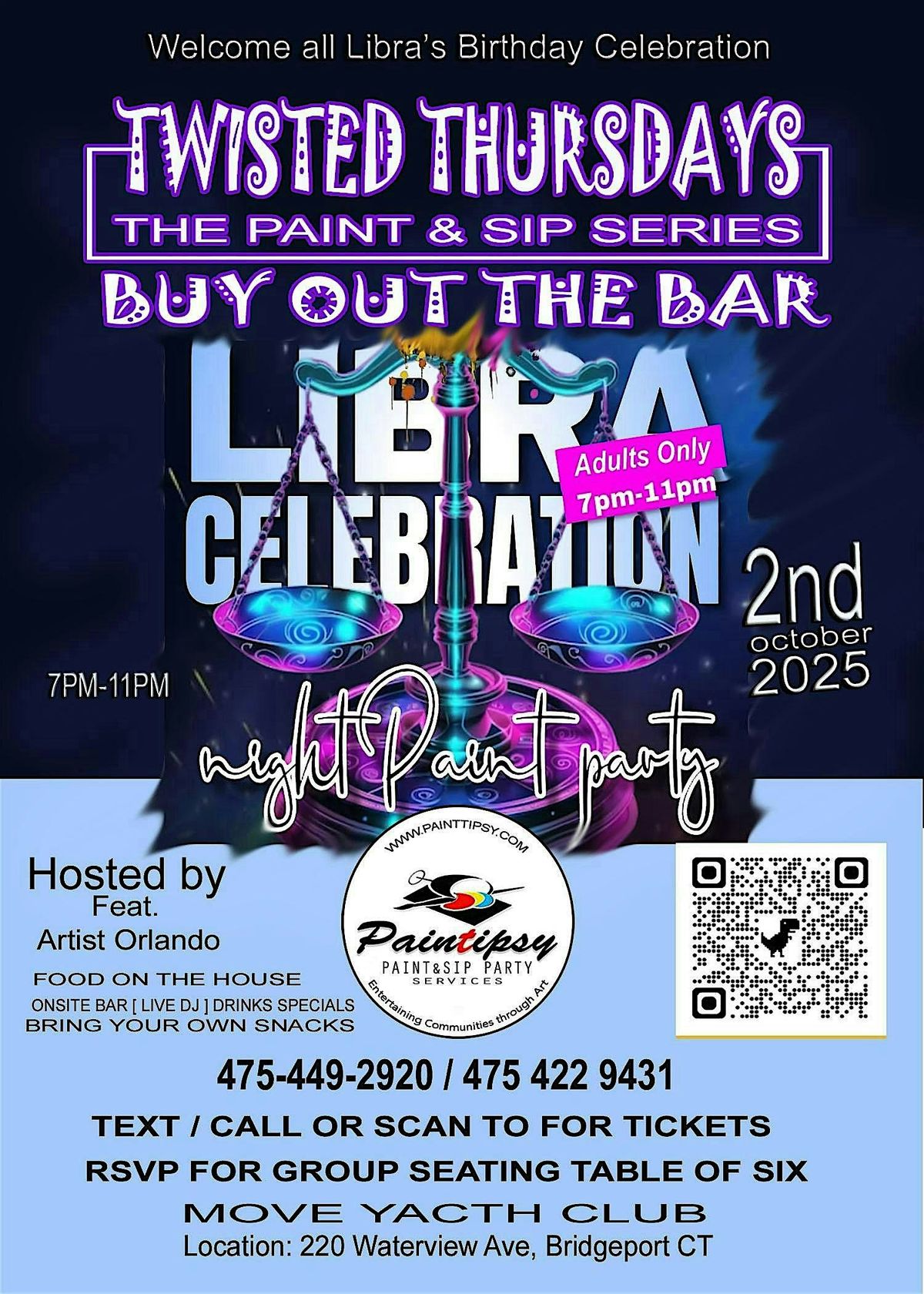 Celebrating Libra's Paint and Sip edition