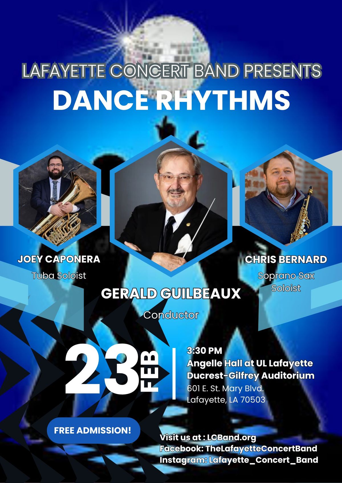 Lafayette Concert Band Presents: DANCE RHYTHMS - FREE Concert!