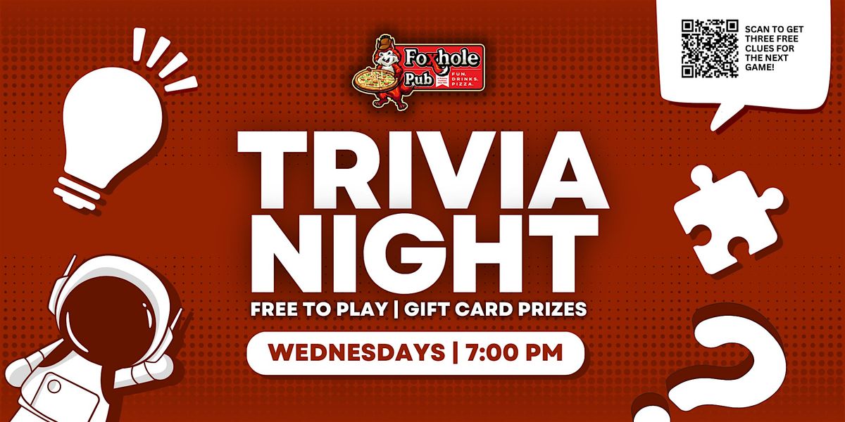 Trivia Night at Foxhole Pizza and Pub