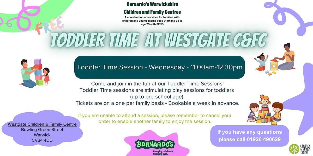 Toddler Time - Warwick - Westgate Children and Family Centre