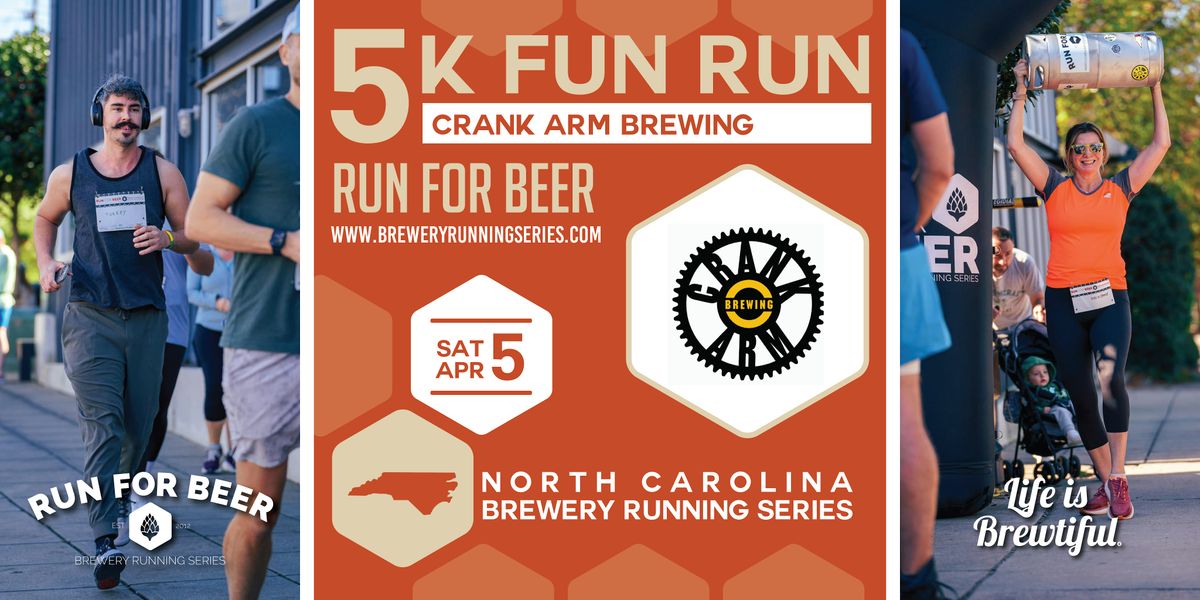 5K Beer Run x Crank Arm Brewing | 2025 NC Brewery Running Series