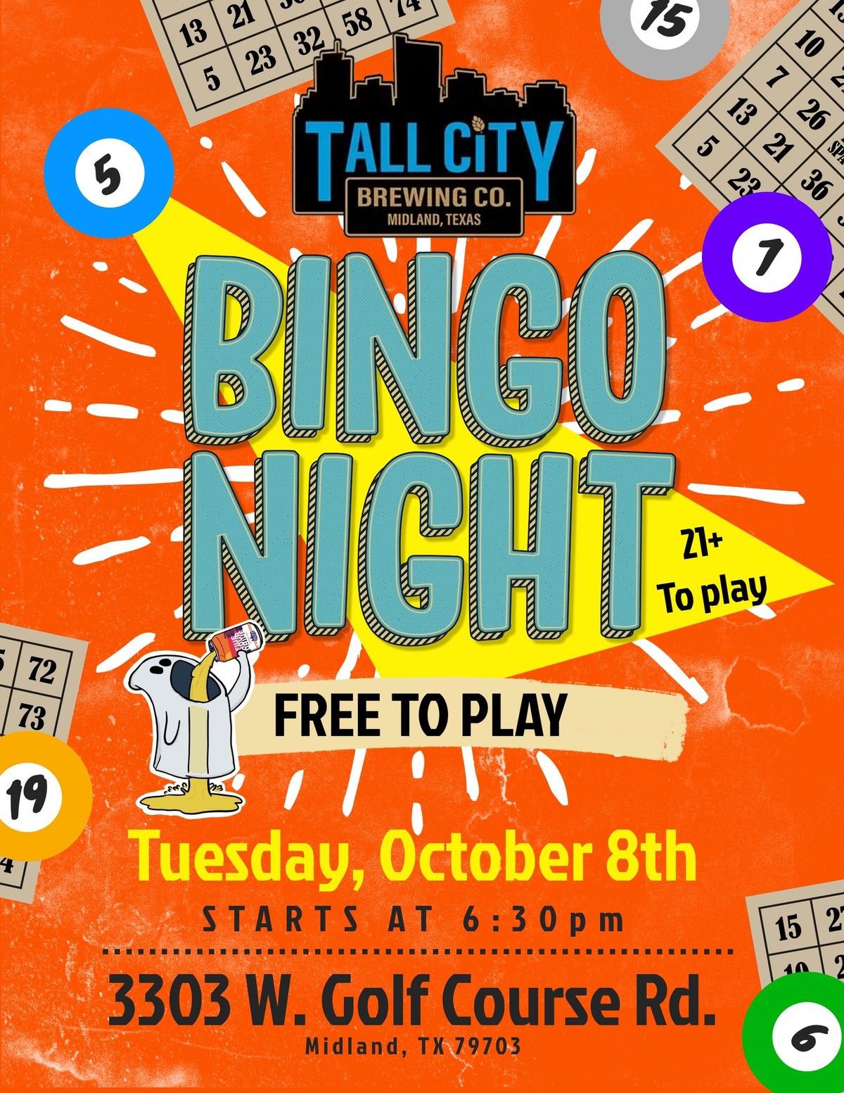 Bingo Night at Tall City Brewing 