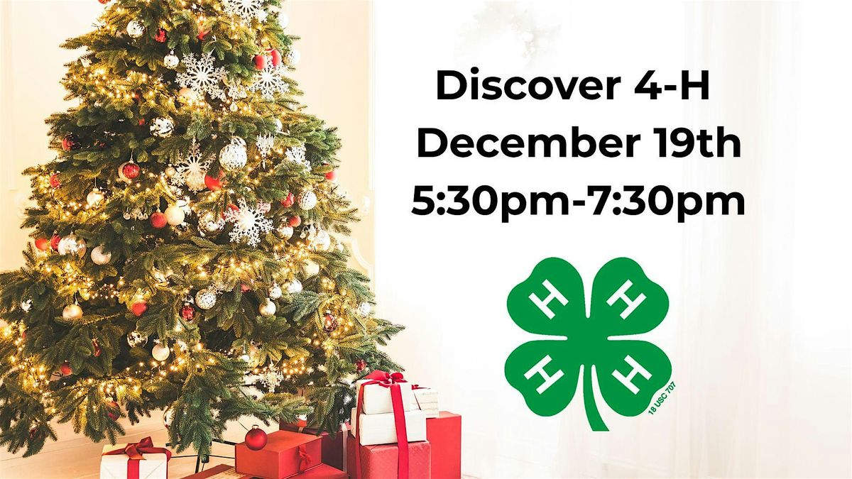 December Discover 4-H