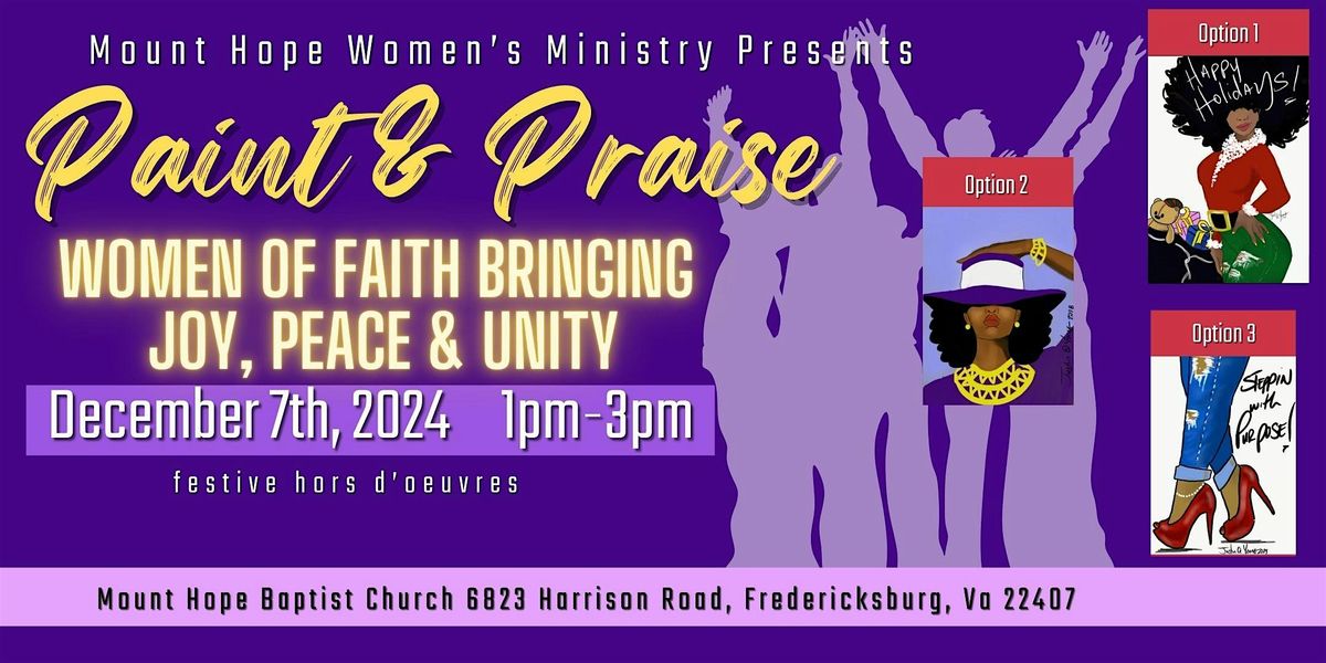 Mount Hope Women's Ministry presents... Paint & Praise