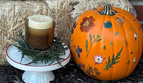 Pressed Flower Pumpkin Workshop