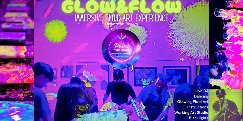 Glow and Flow Immersive Fluid Art Experience