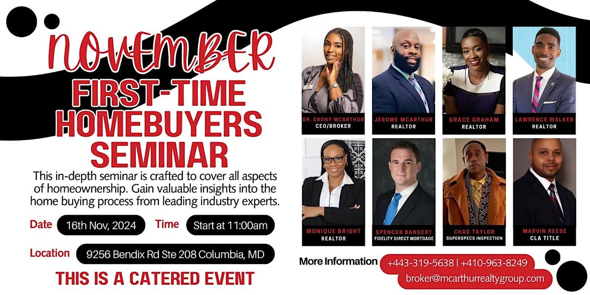 FREE First Time Homebuyer Seminar