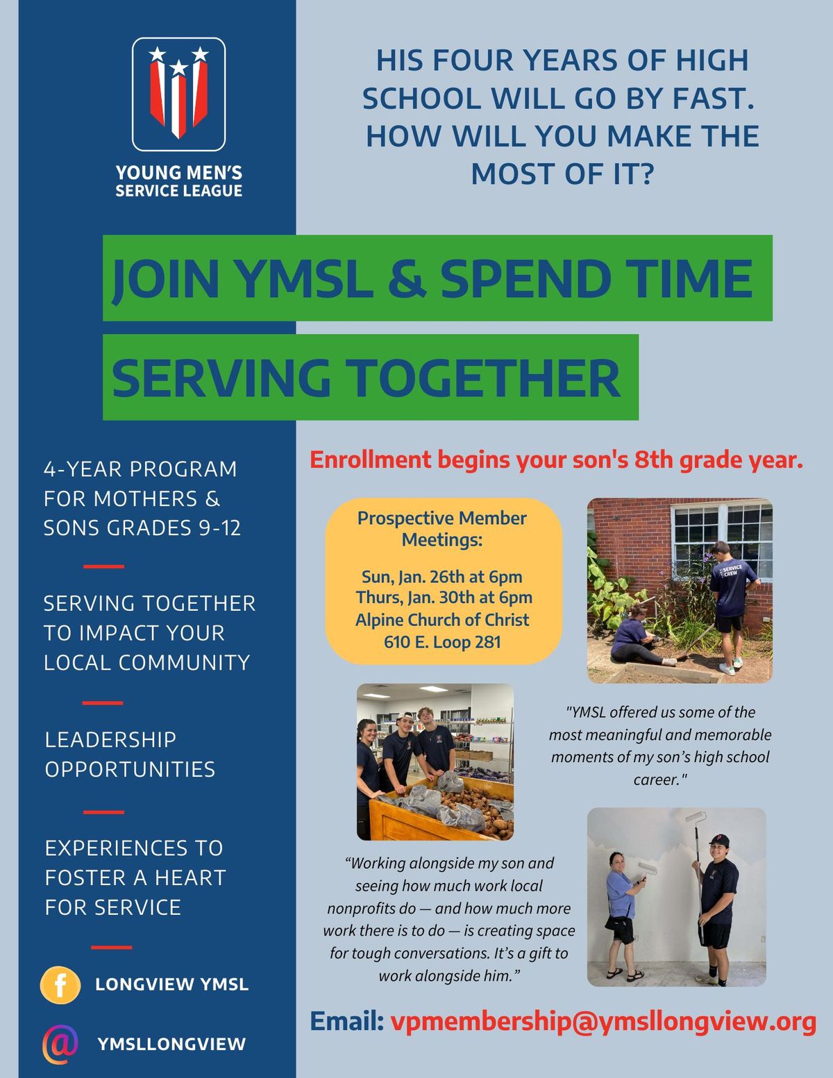 YMSL Prospective Member Meeting