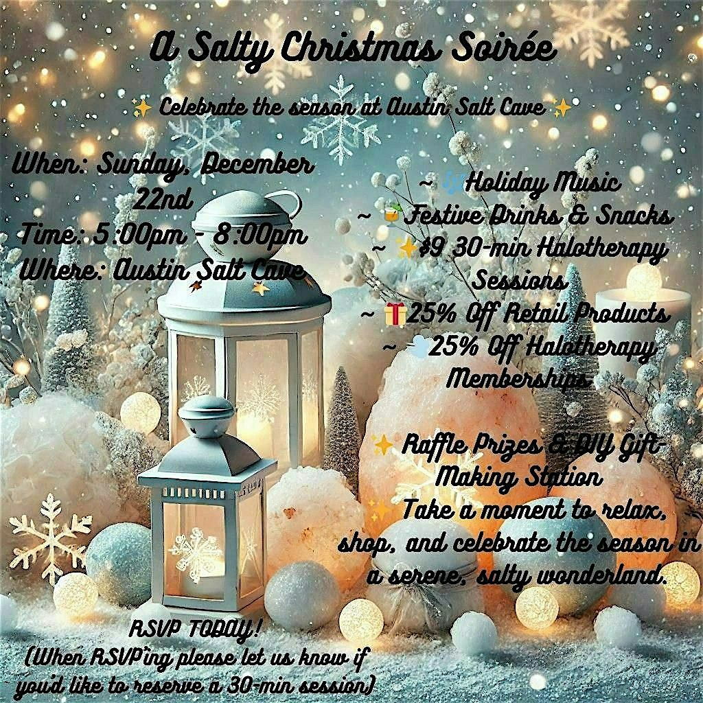 \u2728 Join Us for a Salty Christmas Soir\u00e9e! \u2728