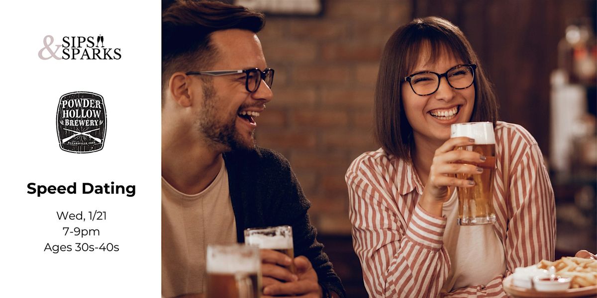 Speed Dating Ages 30s-40s in Enfield, CT  at Powder Hollow Brewery