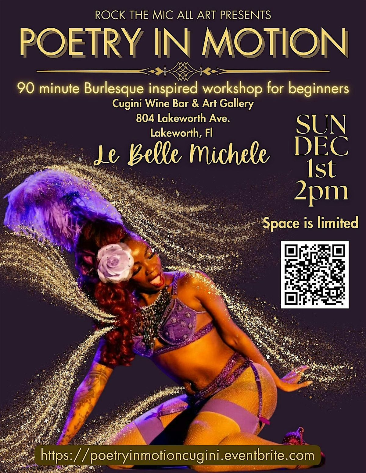 POETRY IN MOTION a Burlesque inspired workshop