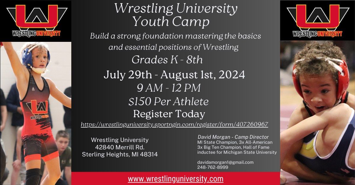 Wrestling University Youth Camp