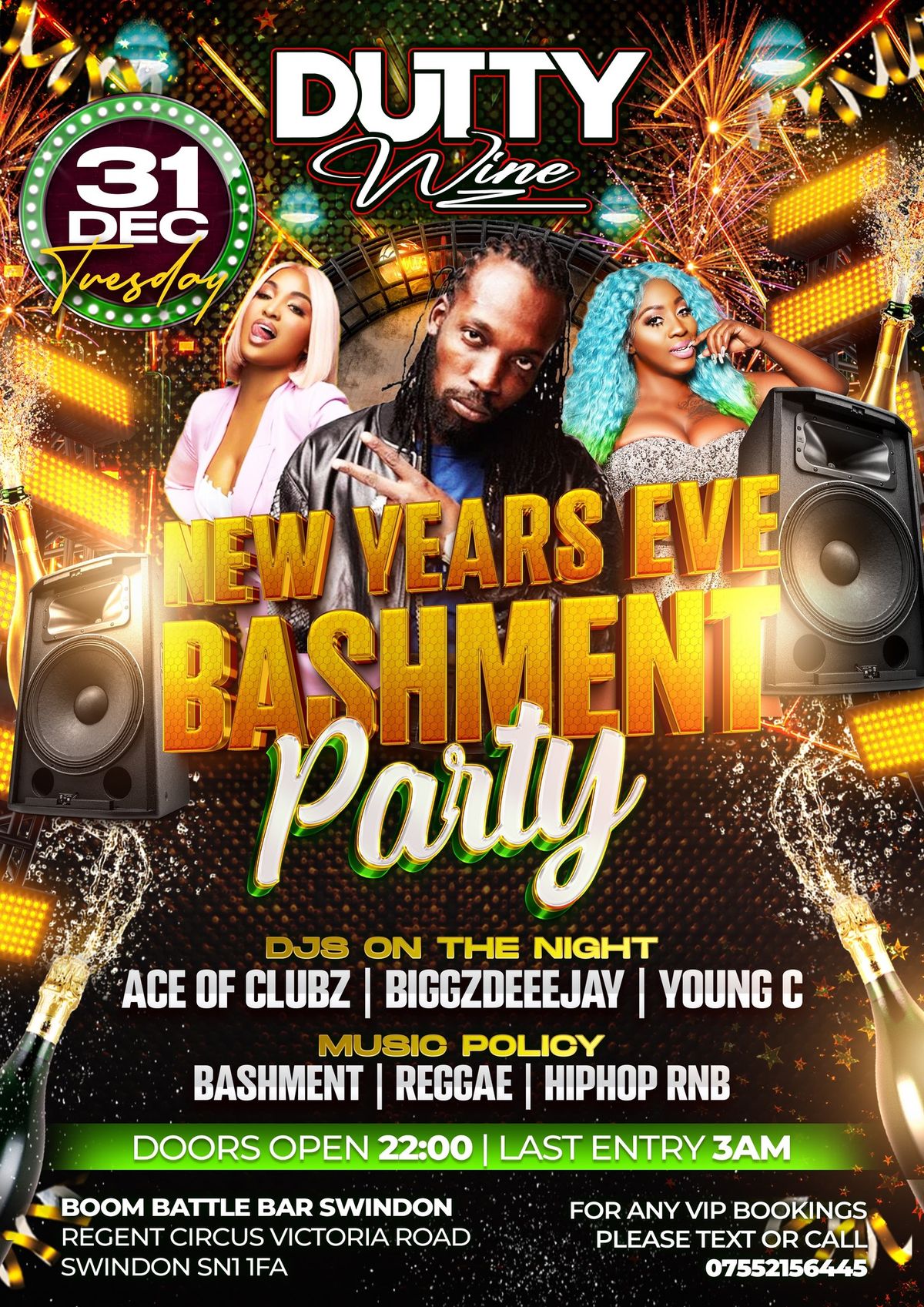 NYE BASHMENT PARTY 