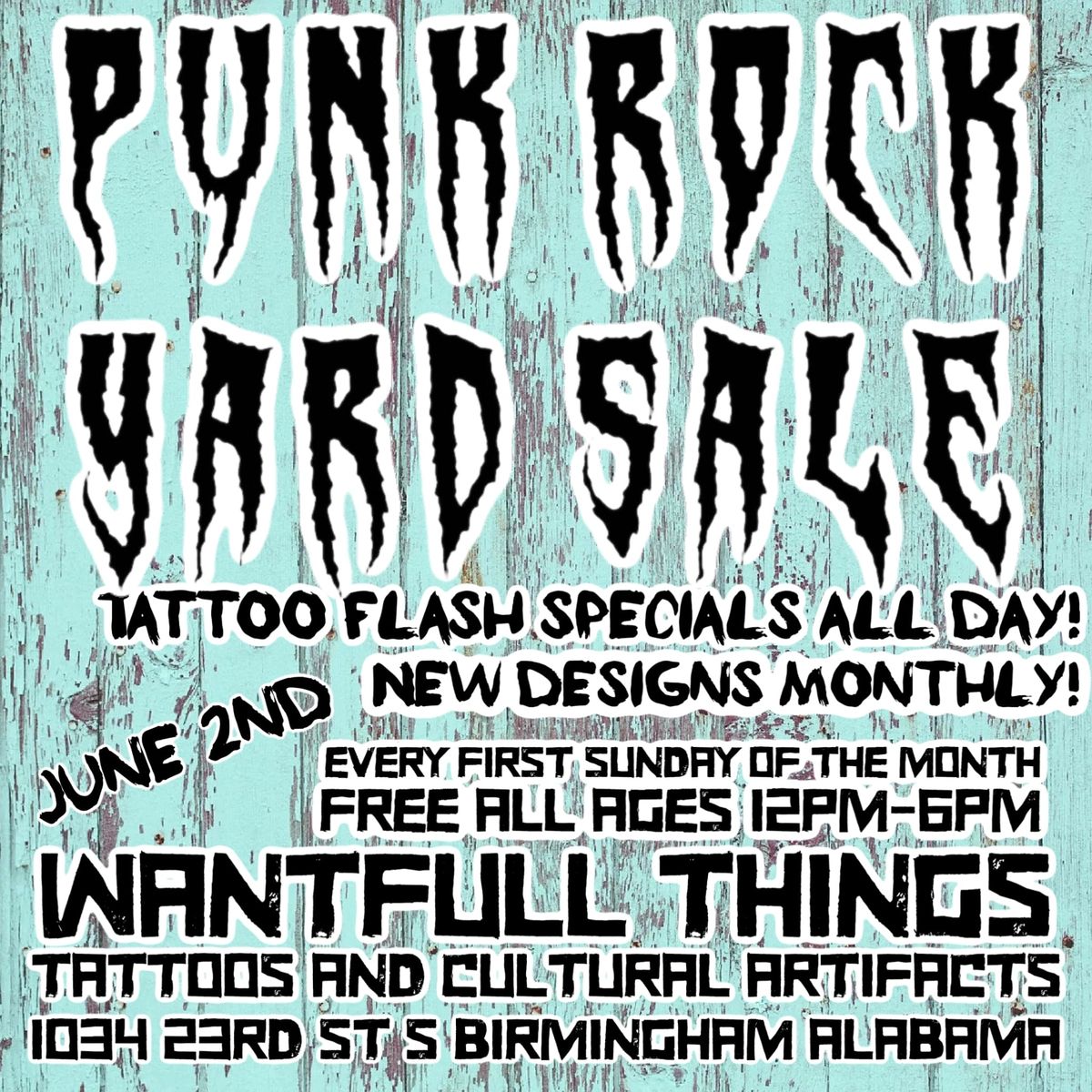 Punk Rock Yard Sale 