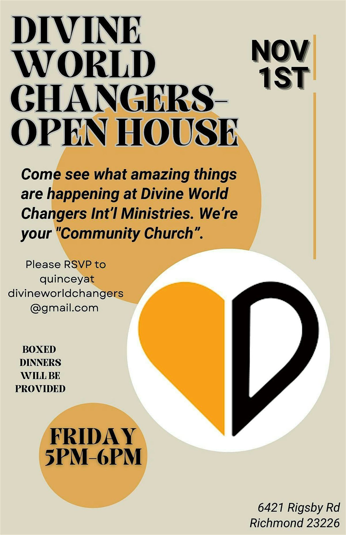 Divine World Changers Open House