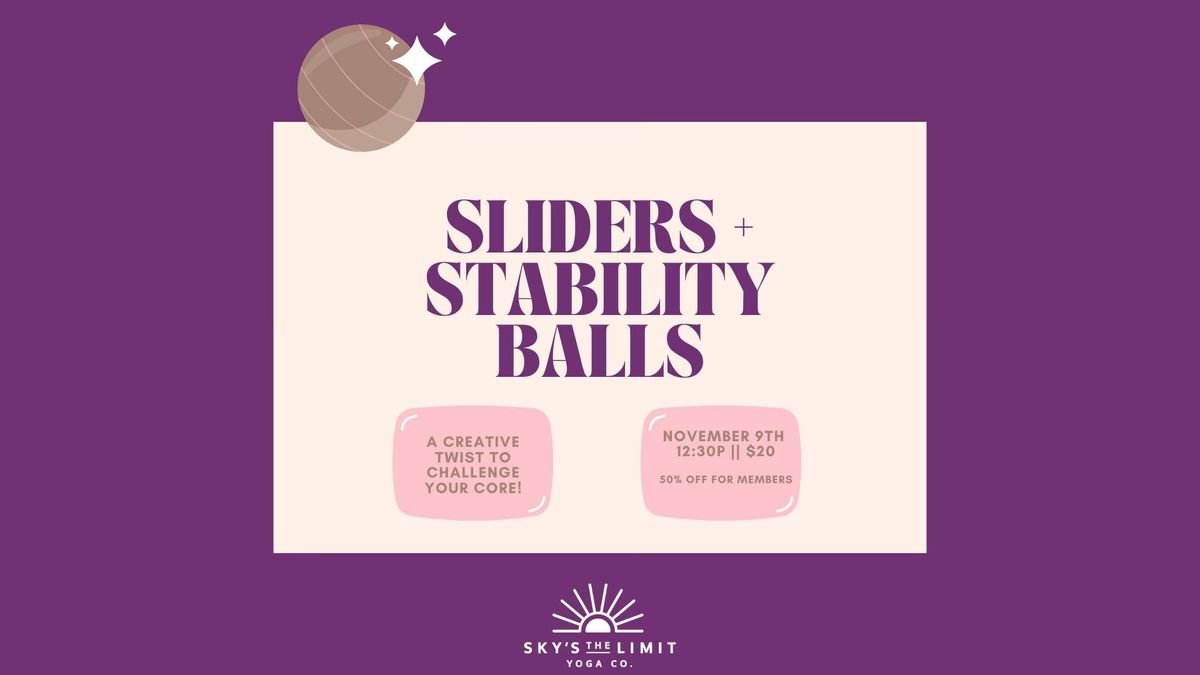 Sliders + Stability Ball Workshop