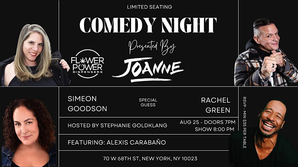 Joanne Trattoria Presents Comedy Cabaret Night