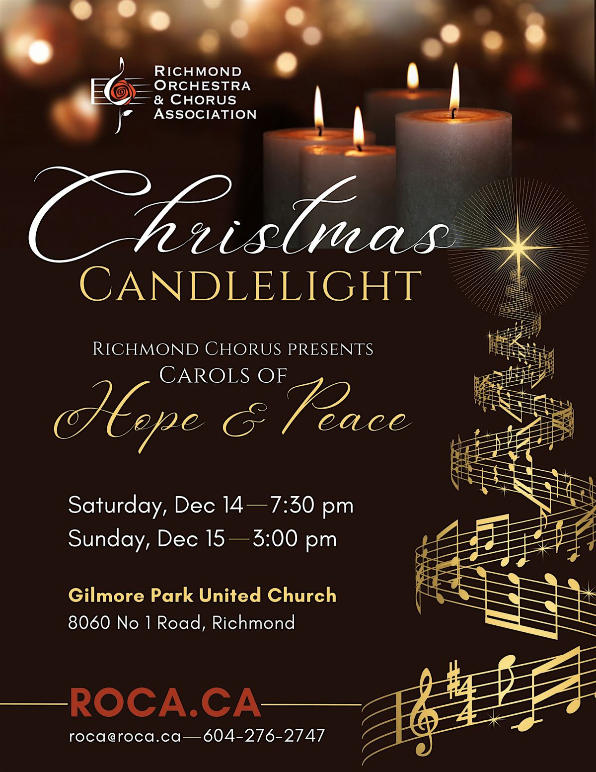 Christmas Candlelight - Sunday, December 15