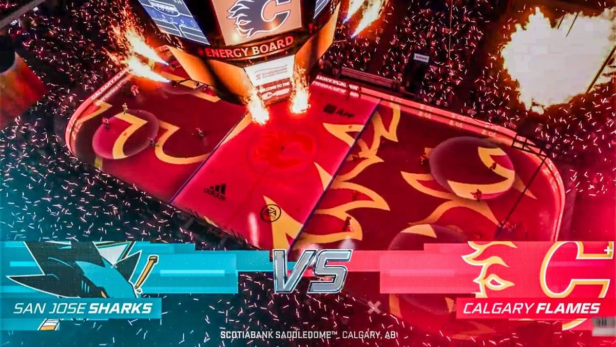 San Jose Sharks at Calgary Flames at Scotiabank Saddledome