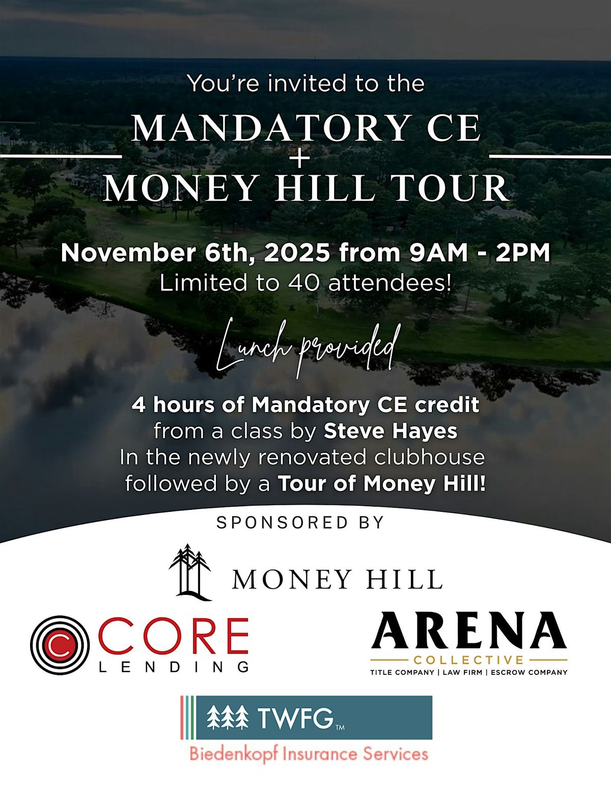 Mandatory CE + Money Hill Tour