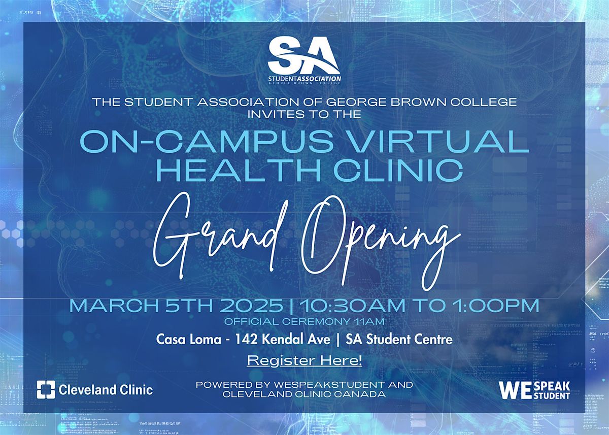 Student Association Virtual Clinic Grand Opening