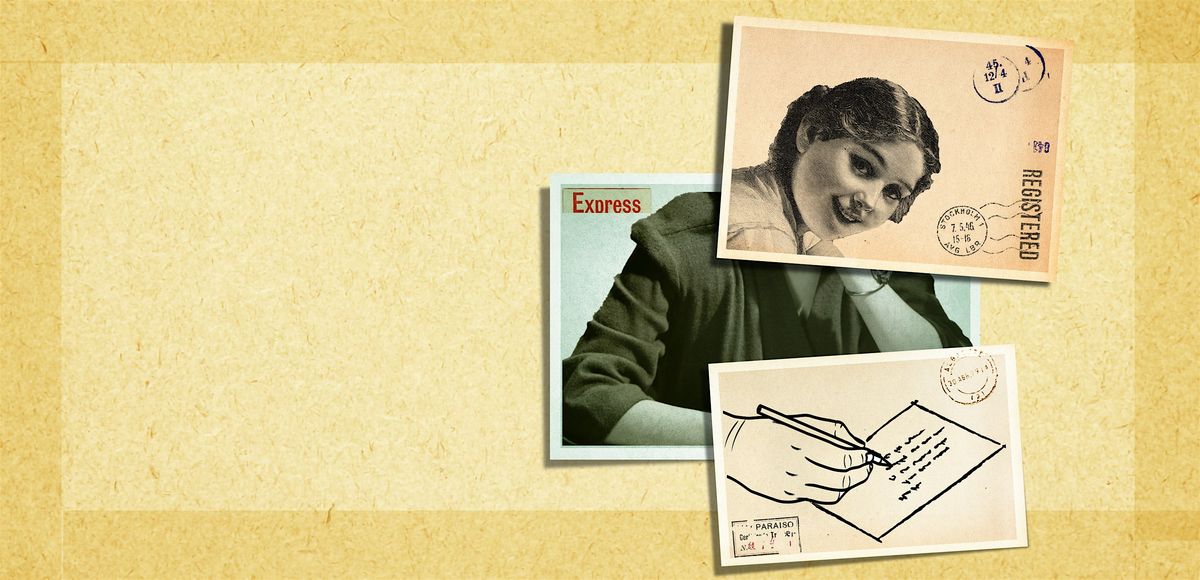 TARDE DE ESCREVER POSTAIS\/ AFTERNOON OF WRITING POSTCARDS