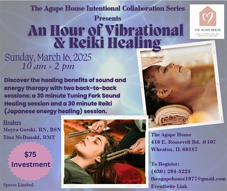 An Hour of Vibrational and Reiki Healing