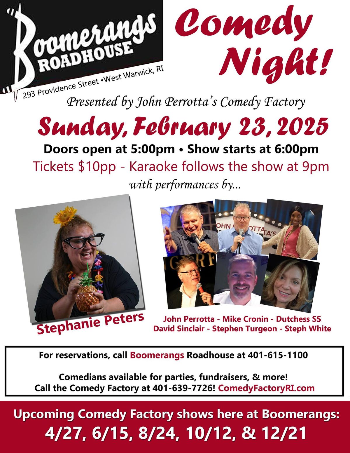 John Perrotta Comedy Show Featuring Stephanie Peters!