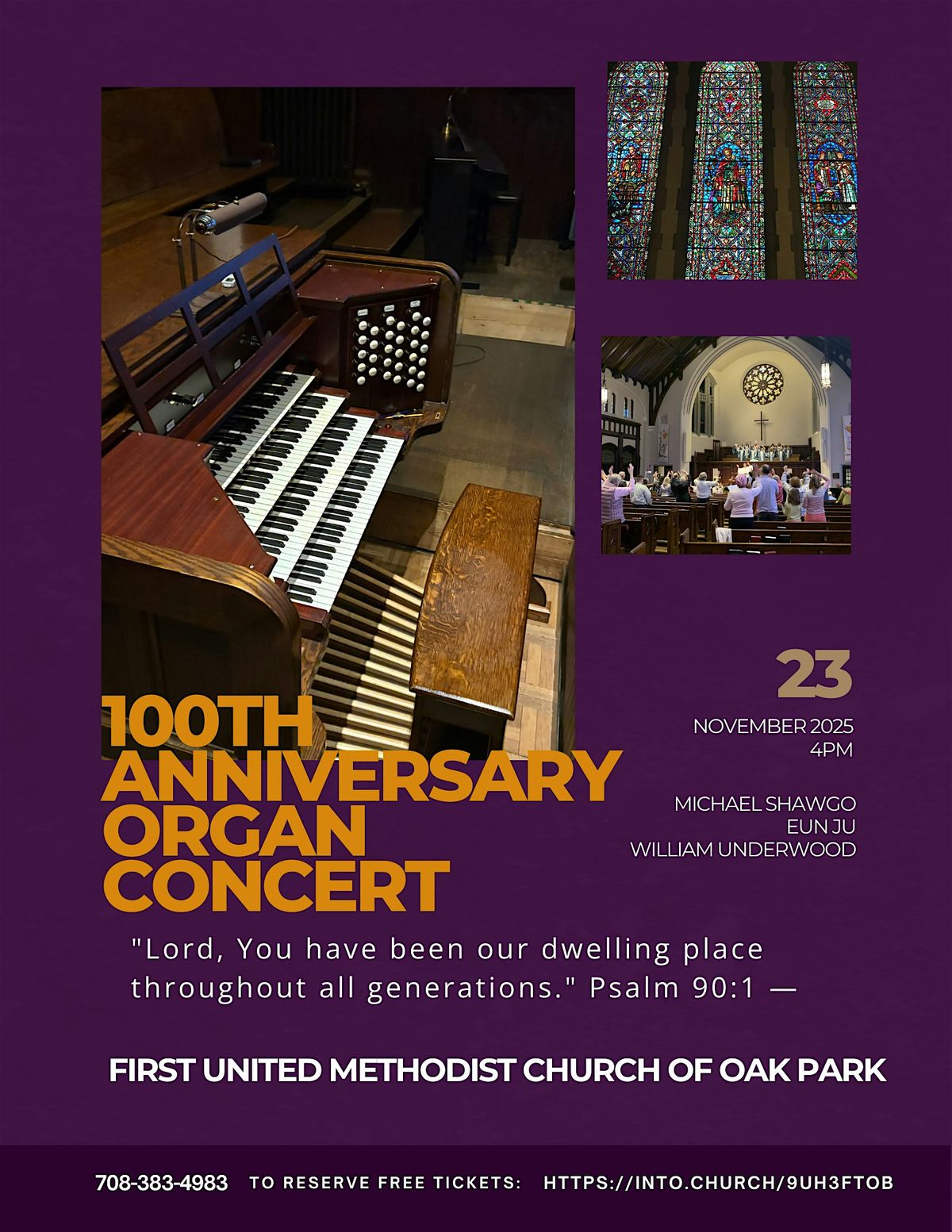 100th Anniversary Organ Concert - First United Methodist Church of Oak Park