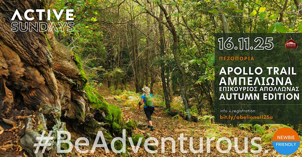 ActiveChestnutHike Apollo Trail: \u0391\u03bc\u03c0\u03b5\u03bb\u03b9\u03c9\u03bd\u03b1 - \u0395\u03c0\u03b9\u03ba\u03bf\u03c5\u03c1\u03b9\u03bf\u03c2 \u0391\u03c0\u03bf\u03bb\u03bb\u03c9\u03bd\u03b1\u03c2 II