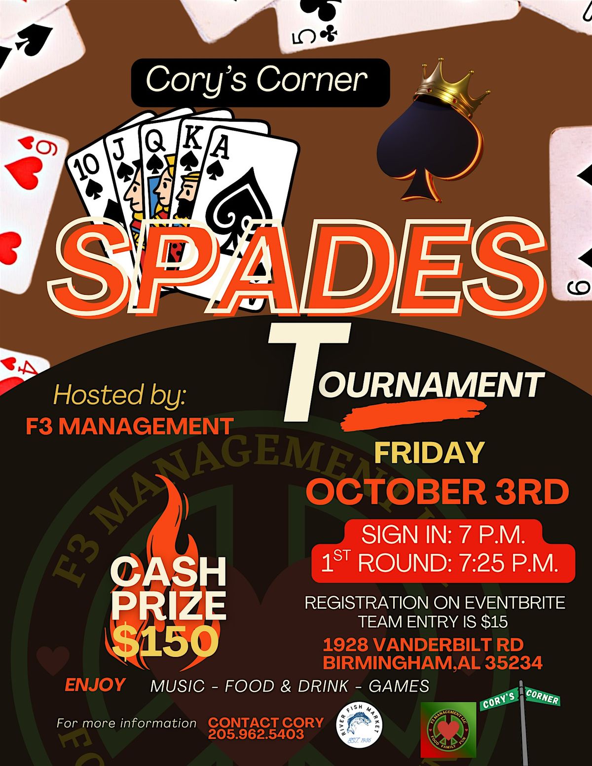 F3 Management Spades Tournament
