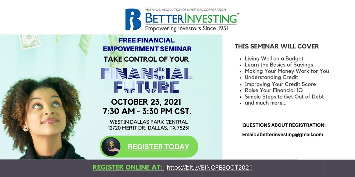 BetterInvesting 2021 National Convention Financial Empowerment Seminar