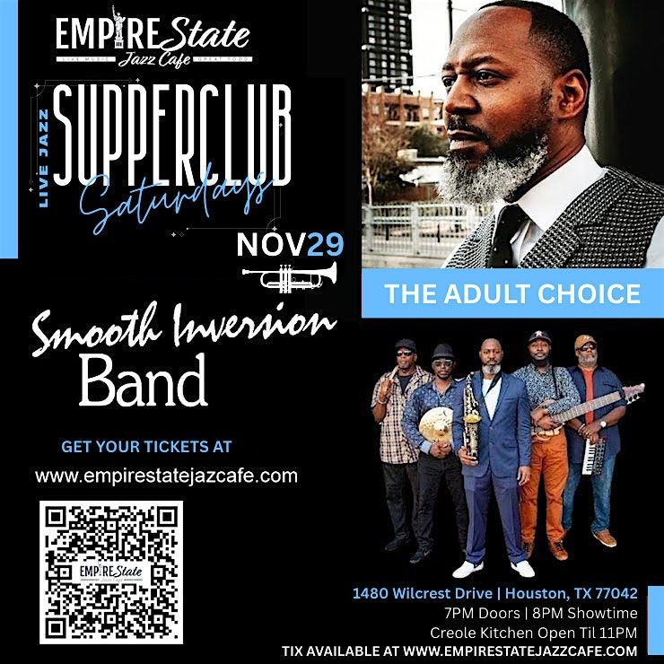11\/29 - Supper Club Saturdays featuring Smooth Inversions