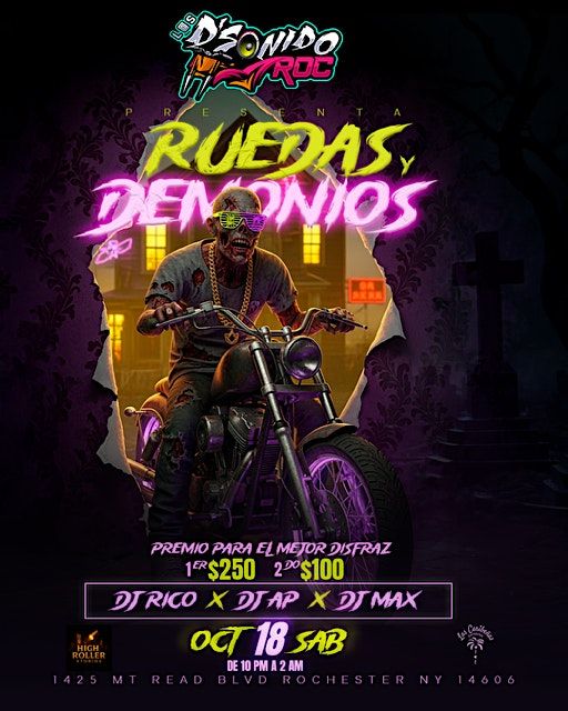 Ruedas y Demonios Halloween Party